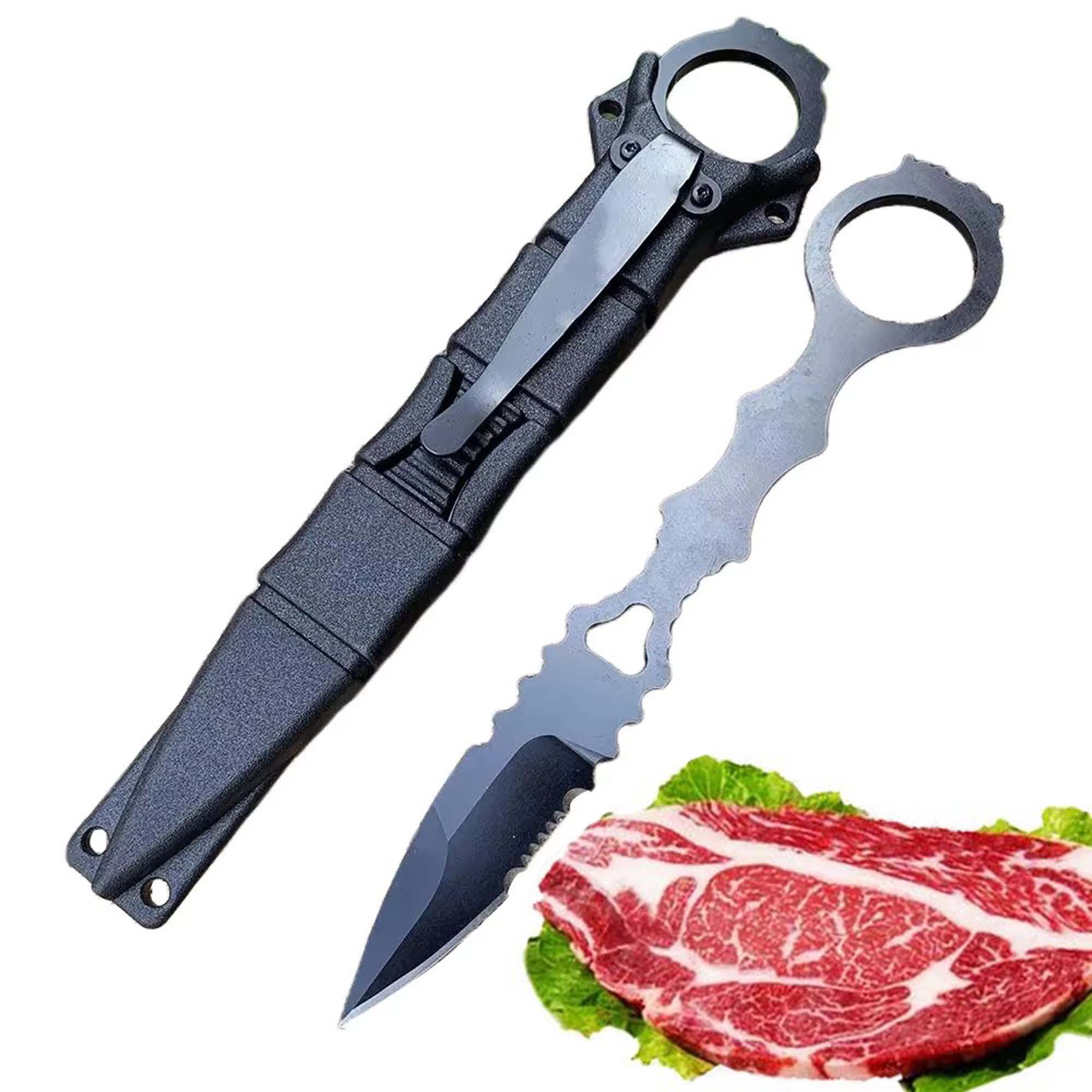 Bushcraft Knife Fixed - Faca portátil para atividades ao ar
