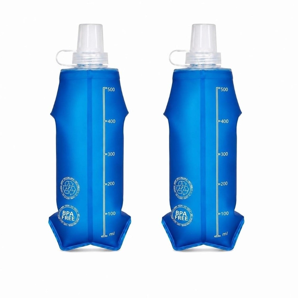Water Bag Collapsible - Conjunto de 2 Garrafas de Água