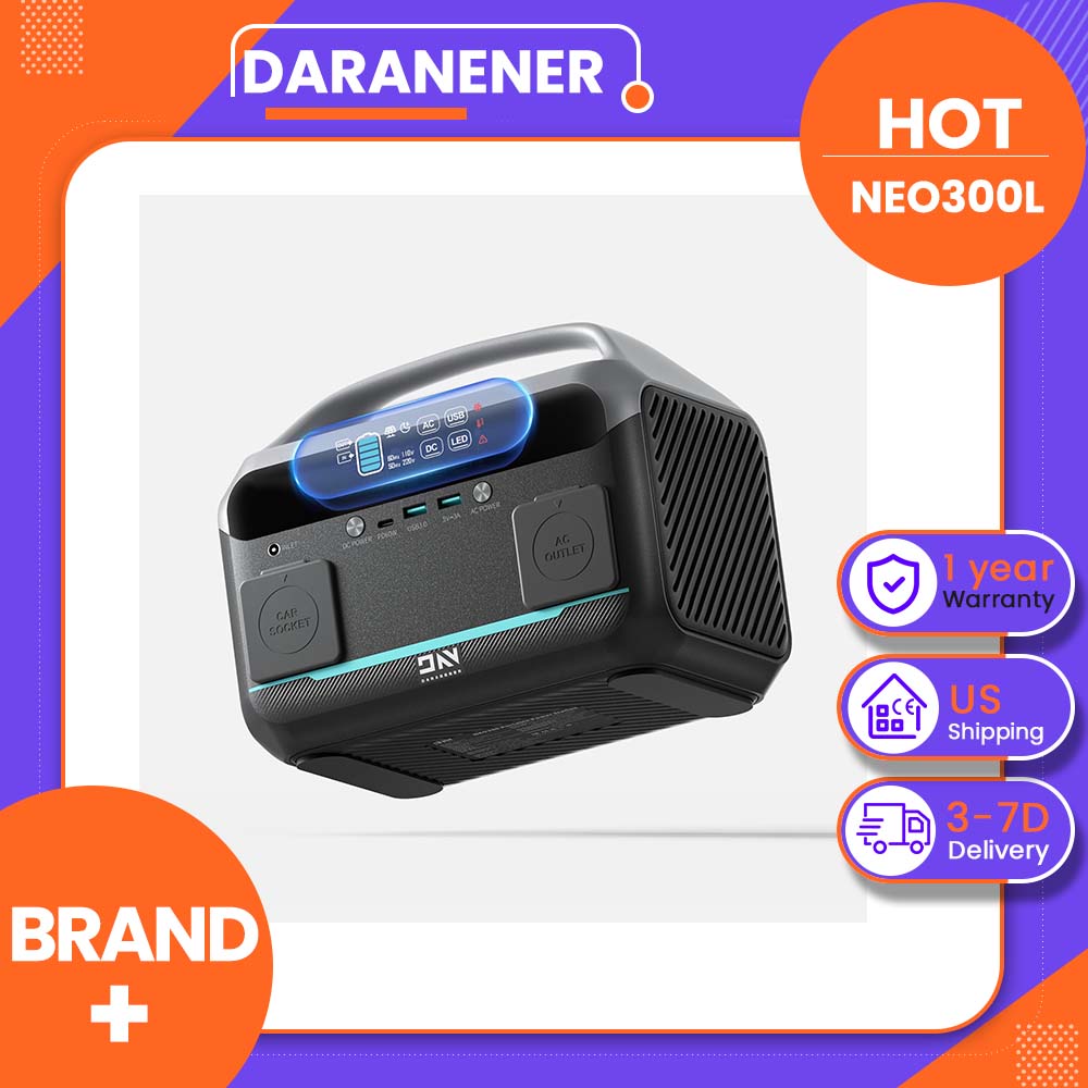 Solar Emergency Charger - Estação de Energia Portátil Daranener NEO300L