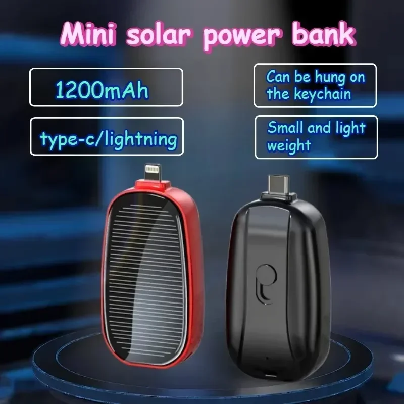 Solar Emergency Charger - Bateria externa portátil de emergência, carregador