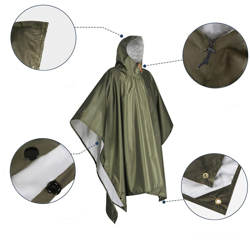 Poncho de chuva resistente par - Emergency Poncho Rain avaliação e preço