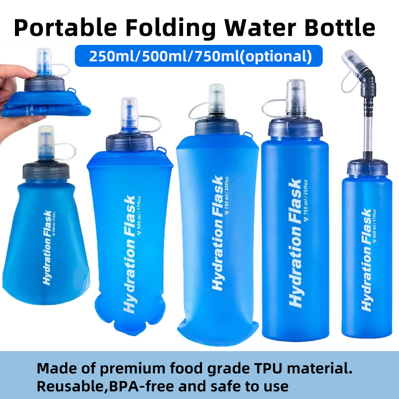 250ml 500ml 750ml portátil dob - Water Bag Collapsible avaliação e preço
