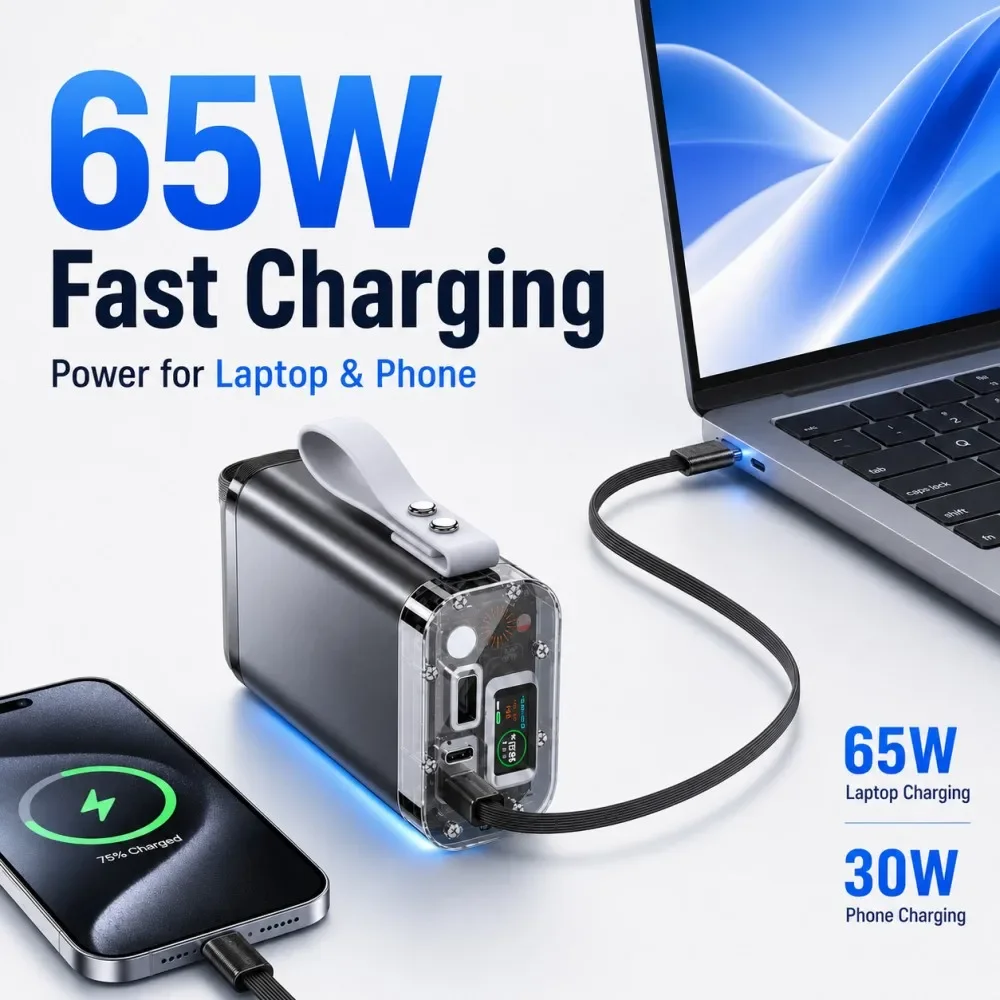 Vyvylabs Power Bank 30000mAh,  - Solar Emergency Charger avaliação e preço